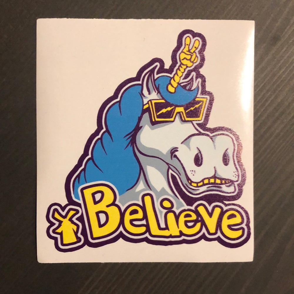 Dutch Bros Unicorn Believe Sticker